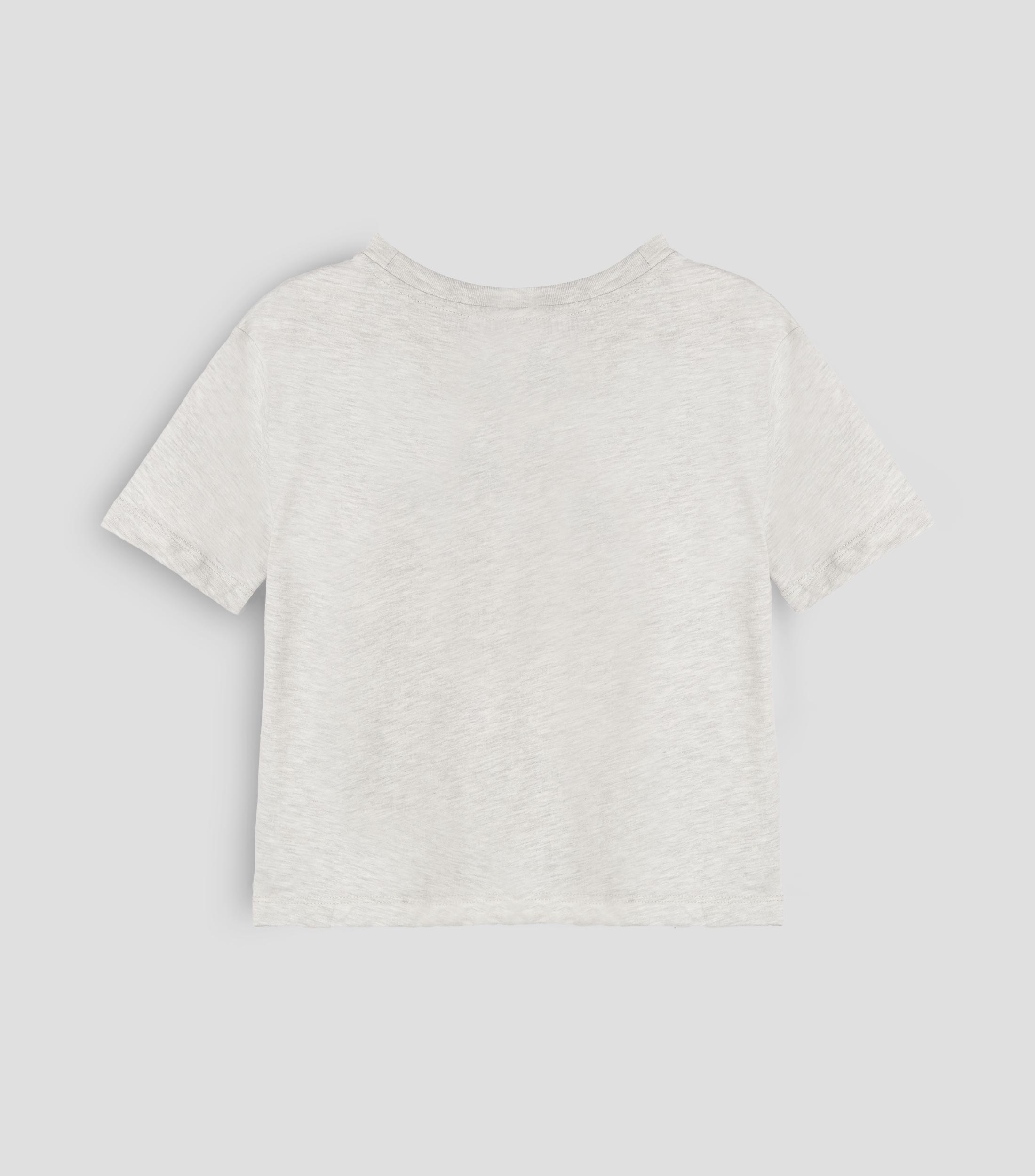 Playera cuello redondo manga corta estampada Niña